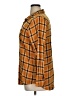 Christopher & Banks Plaid Orange Long Sleeve Button-Down Shirt Size XL - photo 5