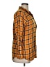 Christopher & Banks Plaid Orange Long Sleeve Button-Down Shirt Size XL - photo 4