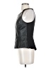 Halogen 100% Leather Black Sleeveless Blouse Size S - photo 5
