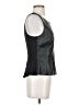 Halogen 100% Leather Black Sleeveless Blouse Size S - photo 4