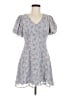 Lush 100% Polyester Paisley Blue Casual Dress Size M - photo 1
