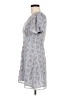 Lush 100% Polyester Paisley Blue Casual Dress Size M - photo 5