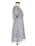 Lush 100% Polyester Paisley Blue Casual Dress Size M - photo 4