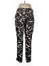 Calvin Klein 100% Polyester Animal Print Black Active Pants Size 12 - photo 2