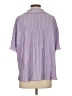 Out From Under 100% Polyester Stripes Purple Short Sleeve Blouse Size S - photo 2