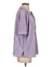 Out From Under 100% Polyester Stripes Purple Short Sleeve Blouse Size S - photo 4