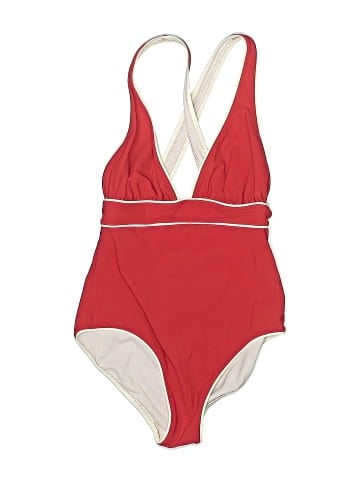 Red Carter One Piece Swimsuit (view 1)
