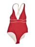 Red Carter Color Block Red One Piece Swimsuit Size S - photo 1