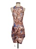 Shein Graphic Brown Cocktail Dress Size 4 - photo 1