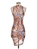 Shein Graphic Brown Cocktail Dress Size 4 - photo 2