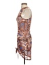 Shein Graphic Brown Cocktail Dress Size 4 - photo 5