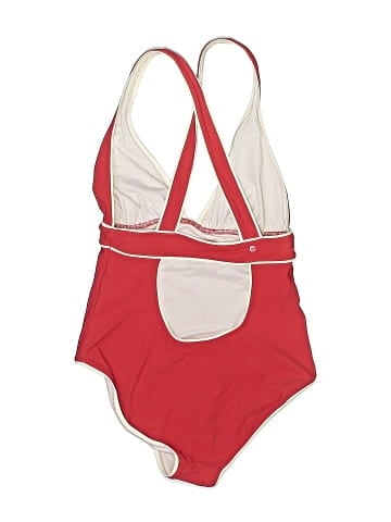 Red Carter One Piece Swimsuit (view 2)