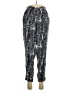 Dylan Gray 100% Silk Print Silver Black Silk Pants Size L - photo 1