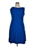 Talbots Solid Blue Casual Dress Size 14 - photo 1
