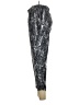 Dylan Gray 100% Silk Print Silver Black Silk Pants Size L - photo 5