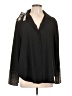 River Island 100% Polyester Black Long Sleeve Blouse Size 12 - photo 1