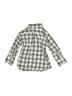 Crewcuts Checkered-gingham Gray Long Sleeve Button-Down Shirt Size 2 - photo 2