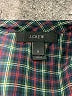 J.Crew 100% Cotton Green Black Long Sleeve Top Size S - photo 7
