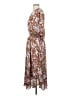 Code x Mode 100% Polyester Paisley Brown Casual Dress Size XS - photo 5
