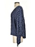 Amuse Society Polka Dots Blue Long Sleeve Blouse Size S - photo 5