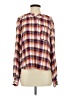 Pilcro Plaid Orange Long Sleeve Blouse Size S - photo 1