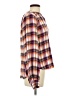 Pilcro Plaid Orange Long Sleeve Blouse Size S - photo 4