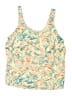 L.L.Bean Print Orange Tan Swimsuit Top Size 26 - photo 1