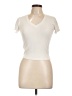 Haley & June Ivory Short Sleeve Turtleneck Size L - photo 1