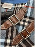 Burberry Blue Label 100% Wool Plaid Gray Wool Check Skirt Size EU 38 / US 8 - photo 4