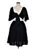 BTFBM Solid Black Casual Dress Size XL - photo 2