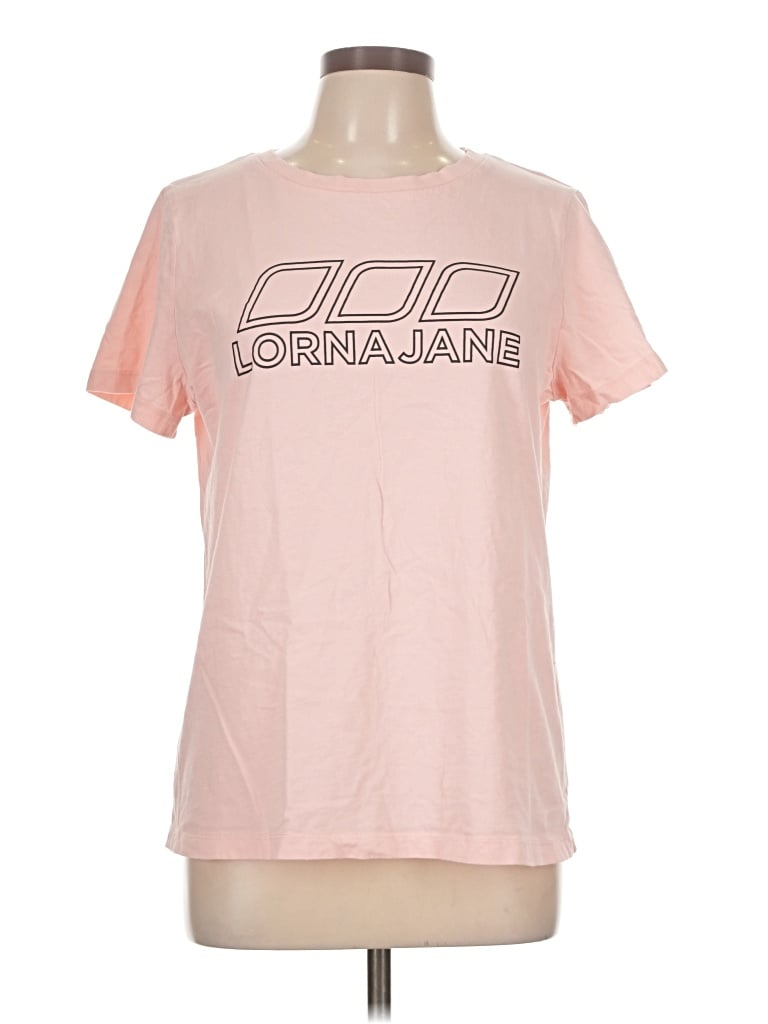 Pre-owned Uniquely Lorna Jane Short Sleeve T-shirt In Pink