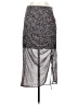 Rebecca Minkoff 100% Polyester Paisley Gray Formal Skirt Size 2 - photo 1