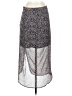 Rebecca Minkoff 100% Polyester Paisley Gray Formal Skirt Size 2 - photo 2