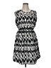 Bloom Chevron-herringbone Black Casual Dress Size 1X - photo 1