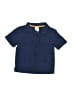 Hanna Andersson 100% Cotton Blue Short Sleeve Button-Down Shirt Size 90 cm / US 12-24 MO - photo 1