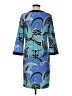 Chico's Paisley Blue Casual Dress Size Med (1) - photo 2
