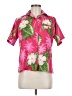 Assorted Brands Tropical Pink Short Sleeve Blouse Size M - photo 1