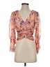 AMUR Orange 3/4 Sleeve Blouse Size S - photo 1