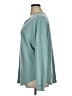 Unbranded 100% Polyester Teal Long Sleeve Henley Size XL Plus - photo 5