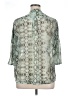 Jennifer Lopez 100% Polyester Snake Print Teal 3/4 Sleeve Blouse Size 1X - photo 2