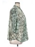 Jennifer Lopez 100% Polyester Snake Print Teal 3/4 Sleeve Blouse Size 1X - photo 4