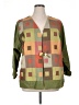 Assorted Brands Color Block Green Jacket Size 1X (estimated) - photo 1