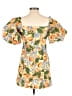 Rhode 100% Linen Tropical Orange Yellow Cocktail Dress Size 6 - photo 2