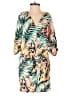 The Limited 100% Polyester Tropical Green Ivory Romper Size XXS (petite) - photo 1