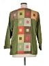 Assorted Brands Color Block Green Jacket Size 1X (estimated) - photo 2