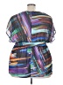 Lane Bryant 100% Polyester Purple Short Sleeve Blouse Size 22 - 24 Plus - photo 2