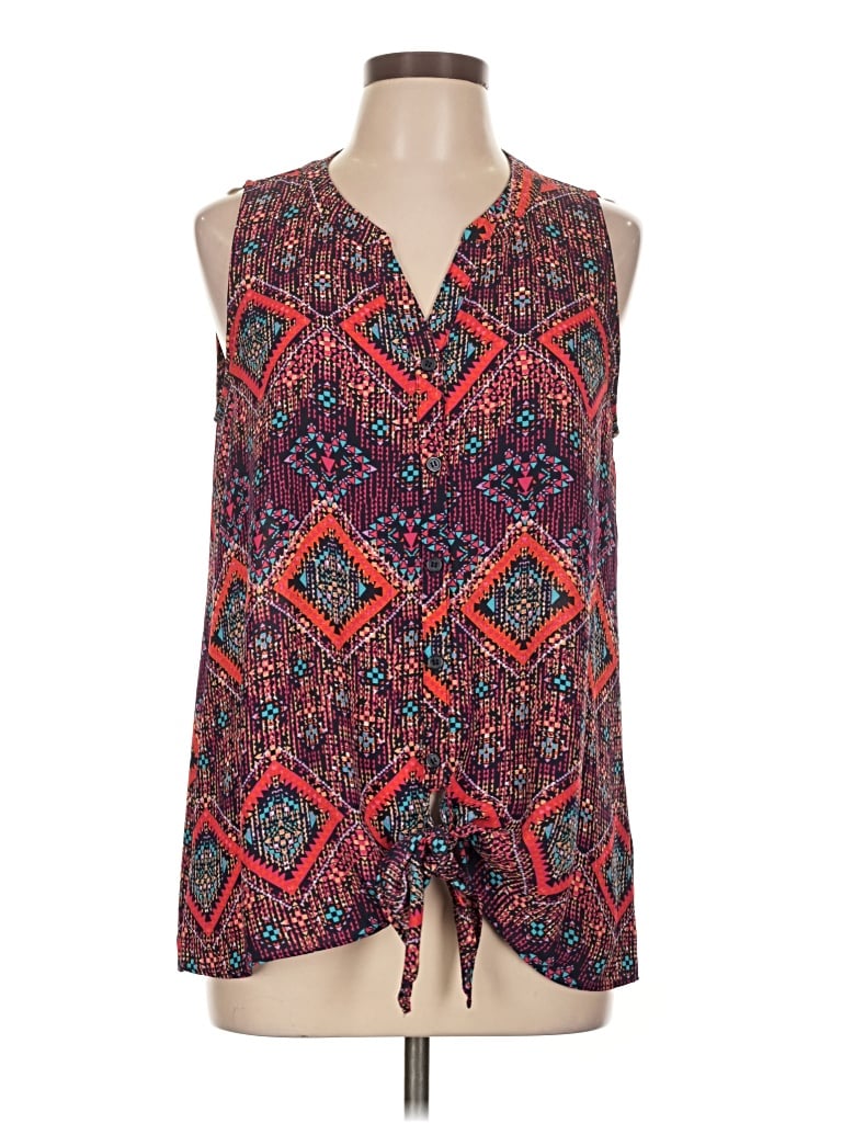 Pre-owned Maurices Sleeveless Blouse In Red