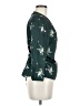 Ted Baker London 100% Polyester Floral Green 3/4 Sleeve Blouse Size 8 (3) - photo 4