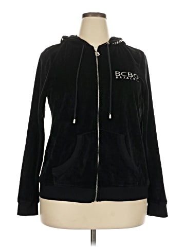 BCBGMAXAZRIA Zip Up Hoodie (view 1)