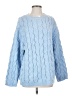 blue 84 100% Polyester Blue Pullover Sweater Size S - photo 1